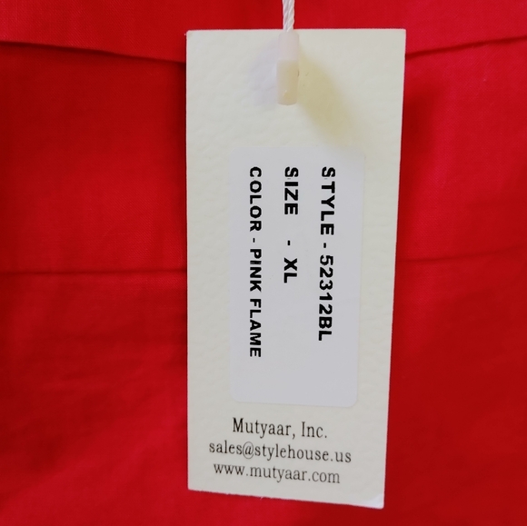 #31 Sim & Sam Pink Flame Crop Top ~ Size XL - Picture 5 of 8